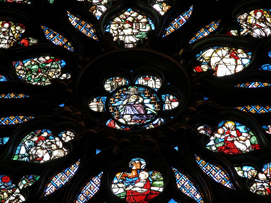 Paris Sainte-Chapelle 05 The Holy Chapel Rose Window Close Up 